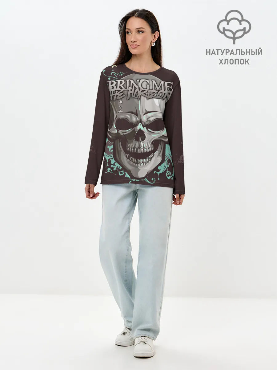 Лонгслив женский. Хлопок / Bring Me the Horizon