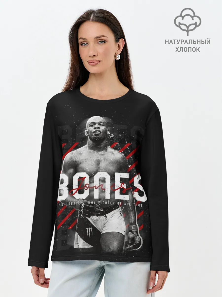 Лонгслив женский. Хлопок / Bones Jones