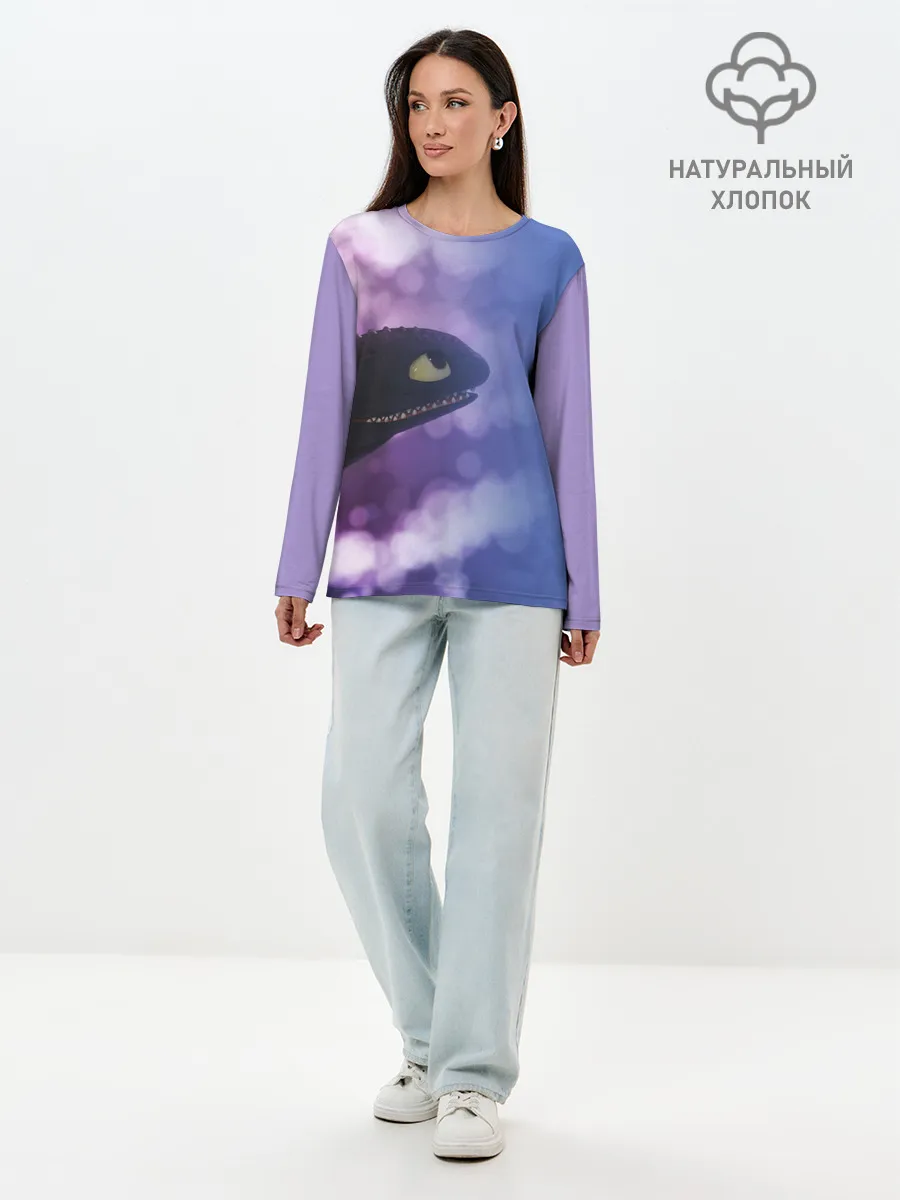 Лонгслив женский. Хлопок / КАК ПРИРУЧИТЬ ДРАКОНА