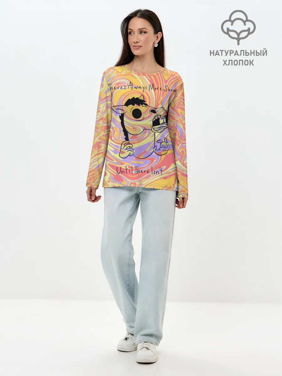 Лонгслив женский. Хлопок / BoJack Horseman