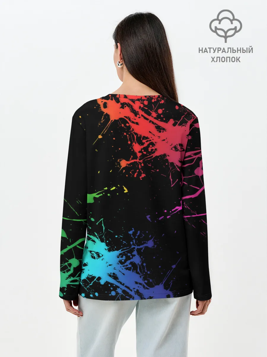 Лонгслив женский. Хлопок / Marshmello