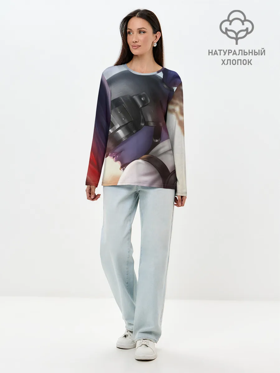 Лонгслив женский. Хлопок / PUBG