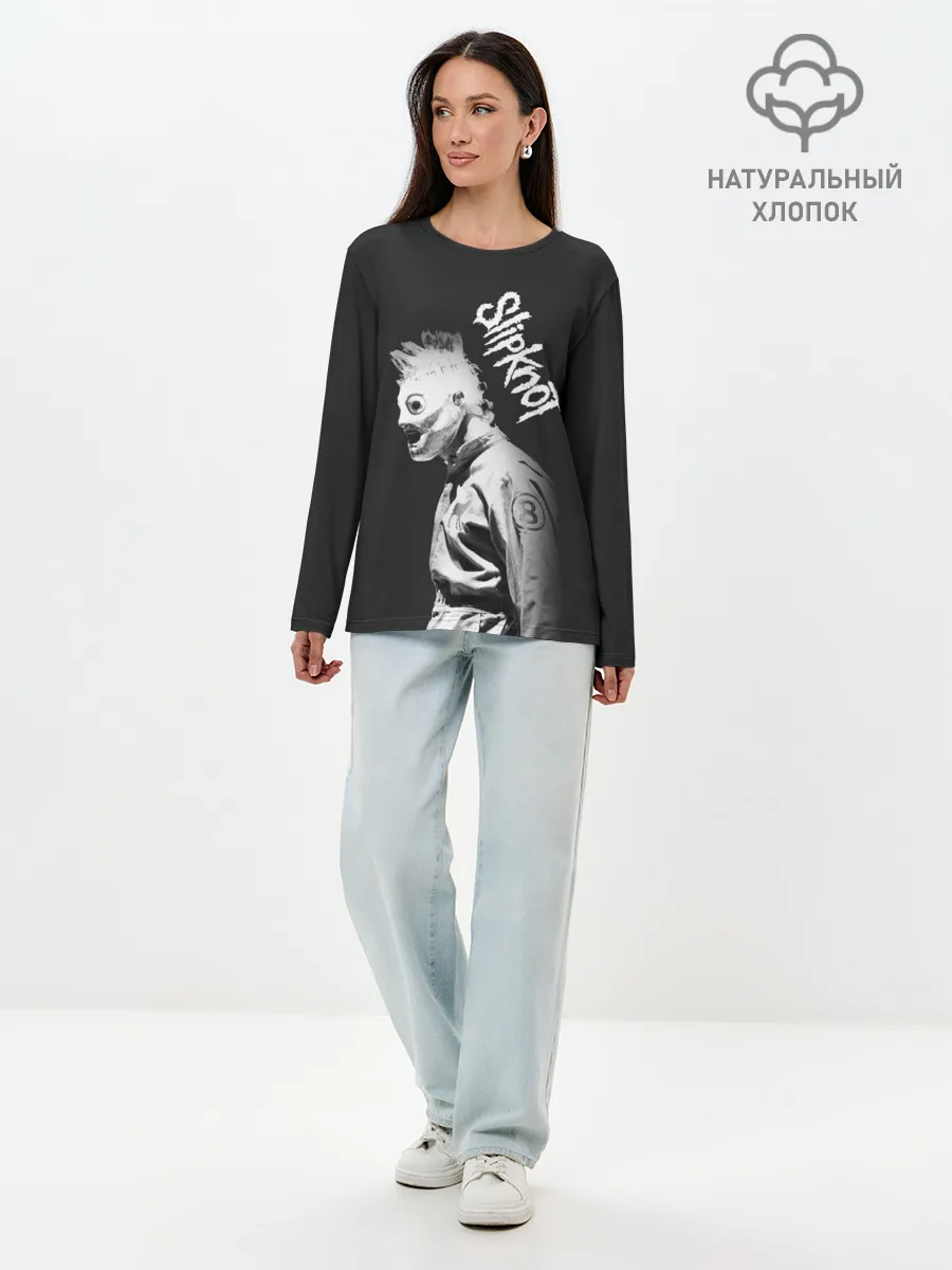 Лонгслив женский. Хлопок / SLIPKNOT | СЛИПКНОТ