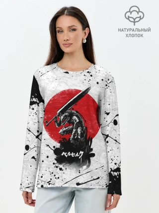 Лонгслив женский. Хлопок / guts berserk меч