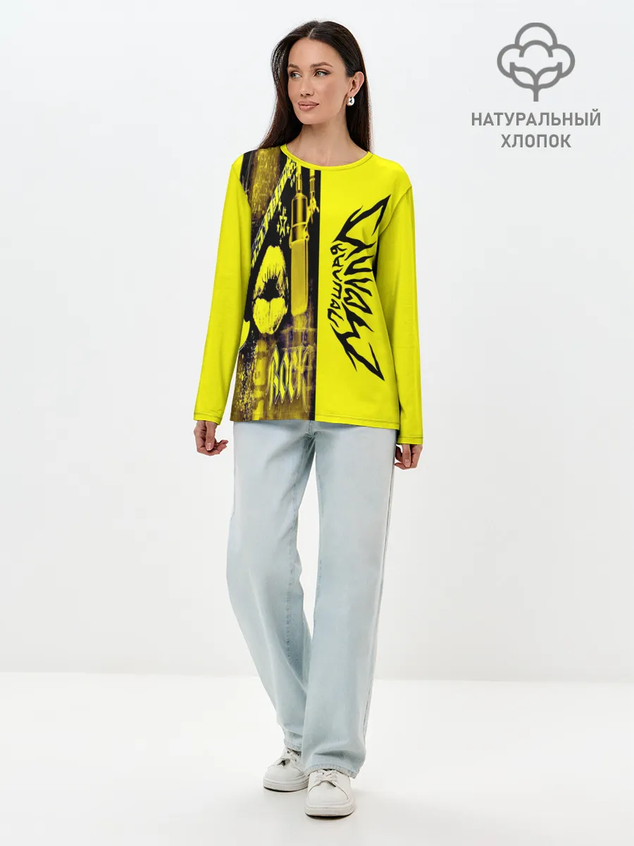 Лонгслив женский. Хлопок / Пошлая Молли