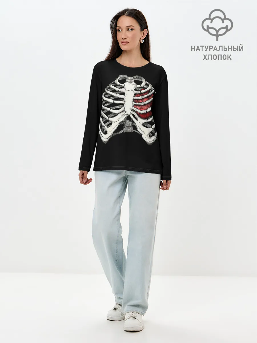 Лонгслив женский. Хлопок / My Heart