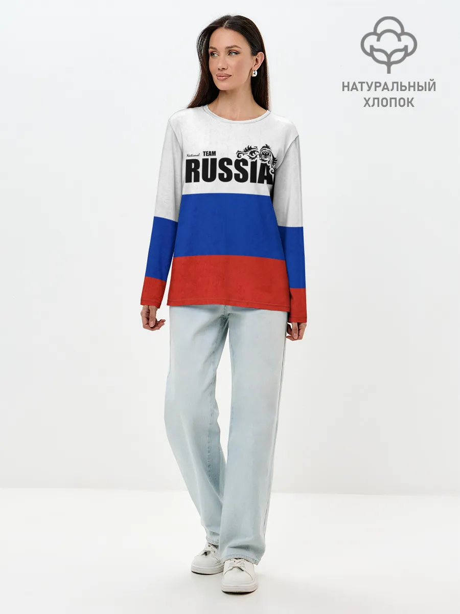 Лонгслив женский. Хлопок / Russia