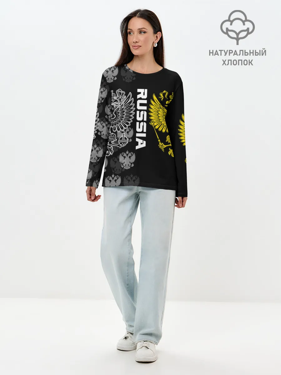 Лонгслив женский. Хлопок / Россия