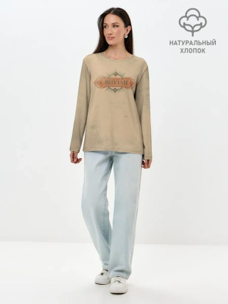 Лонгслив женский. Хлопок / OBLIVIATE