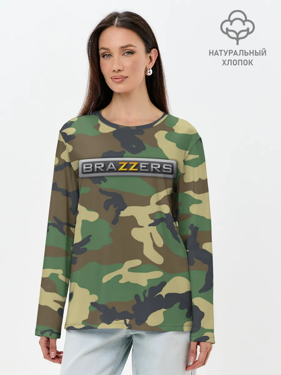 Лонгслив женский. Хлопок / Brazzers