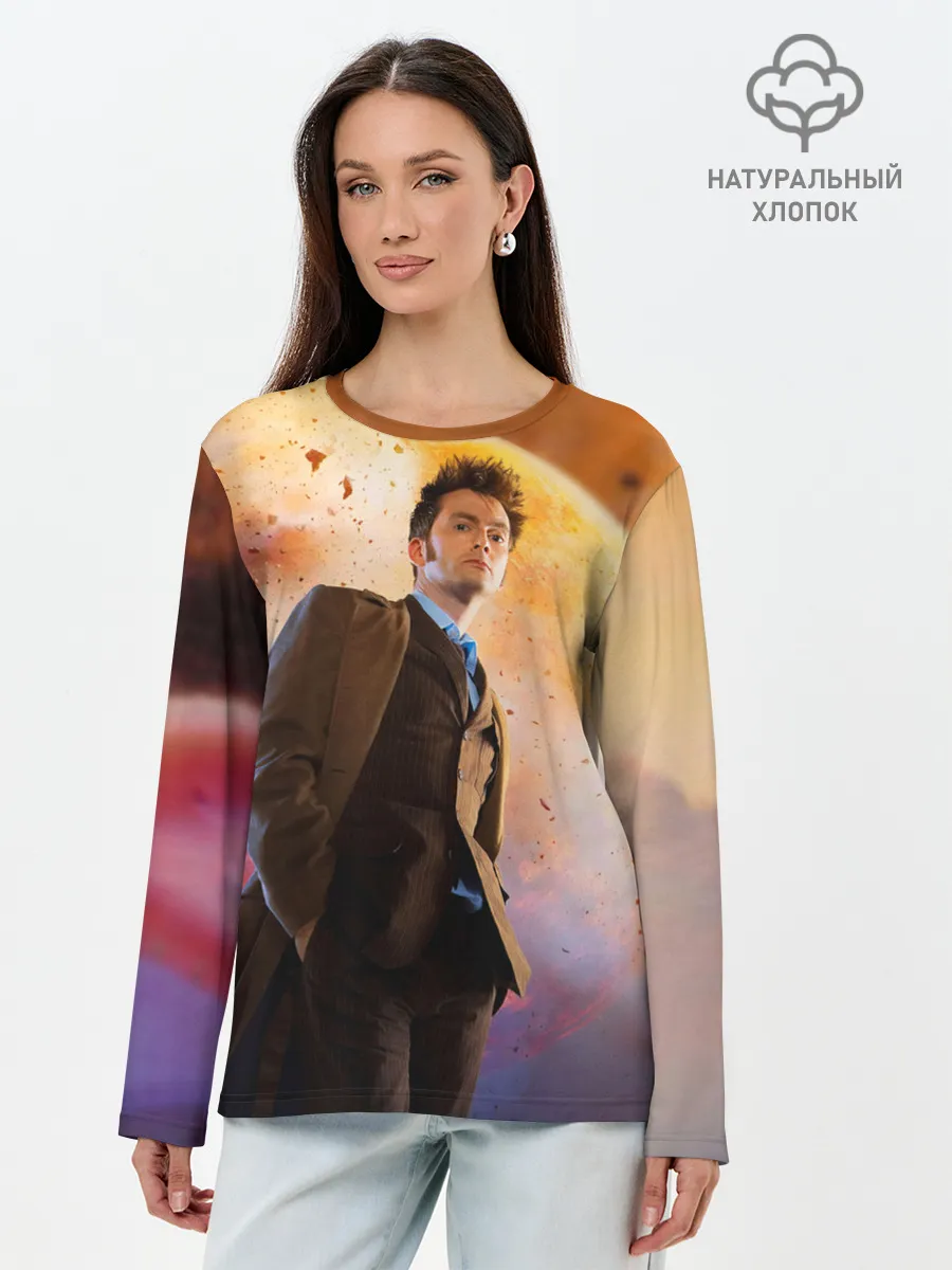 Лонгслив женский. Хлопок / DOCTOR WHO