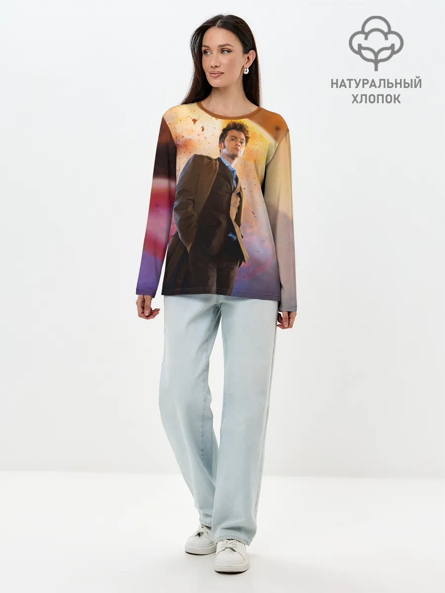 Лонгслив женский. Хлопок / DOCTOR WHO