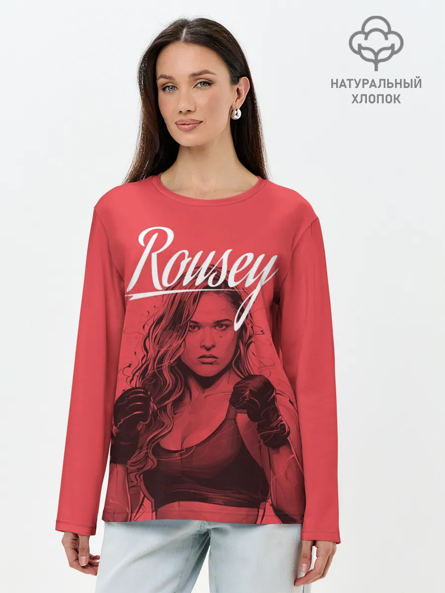 Лонгслив женский. Хлопок / Ronda Rousey