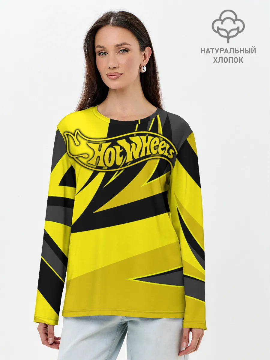 Лонгслив женский. Хлопок / Hot Wheels