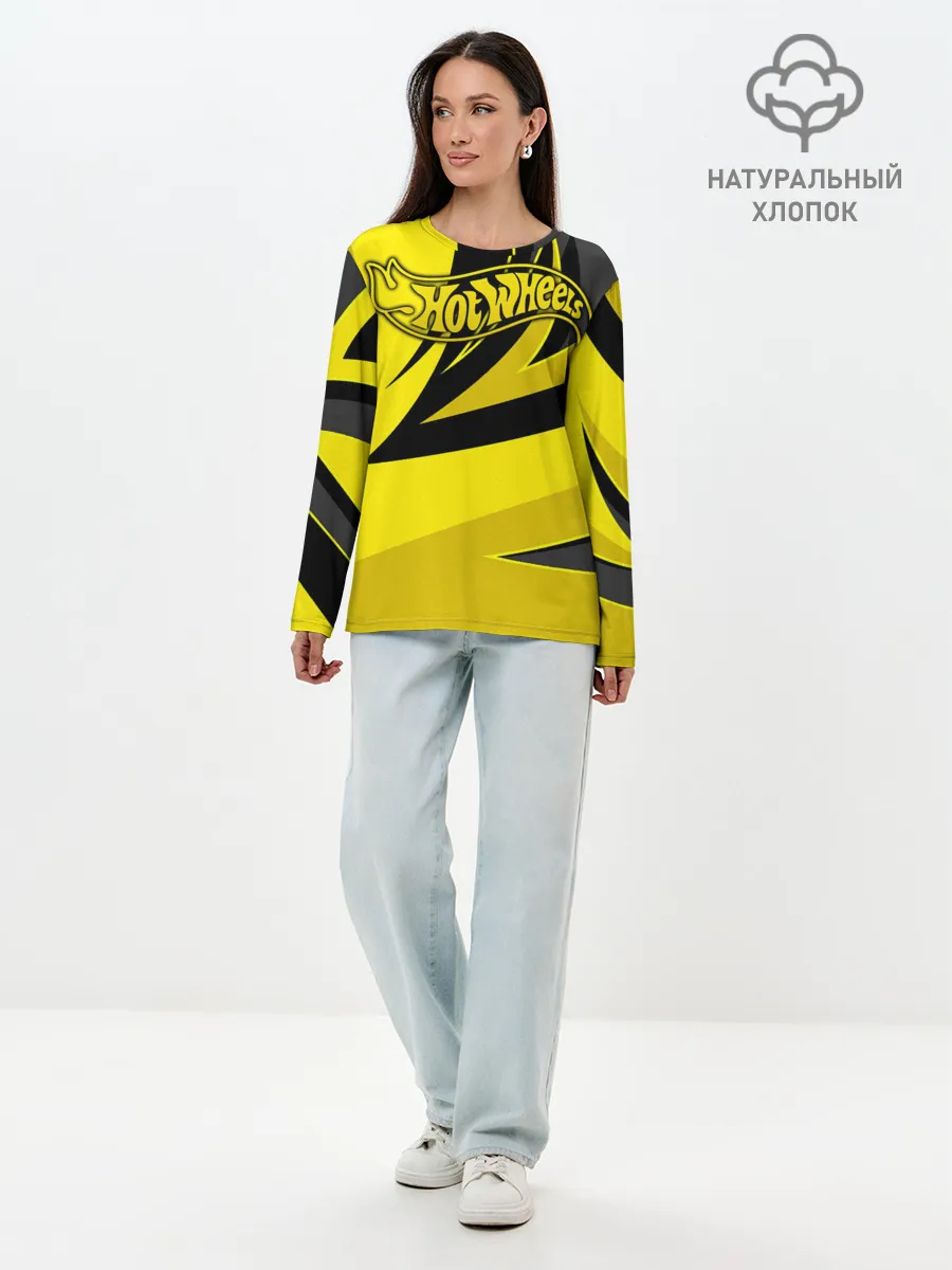 Лонгслив женский. Хлопок / Hot Wheels