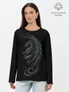 Лонгслив женский. Хлопок / Black Dragon