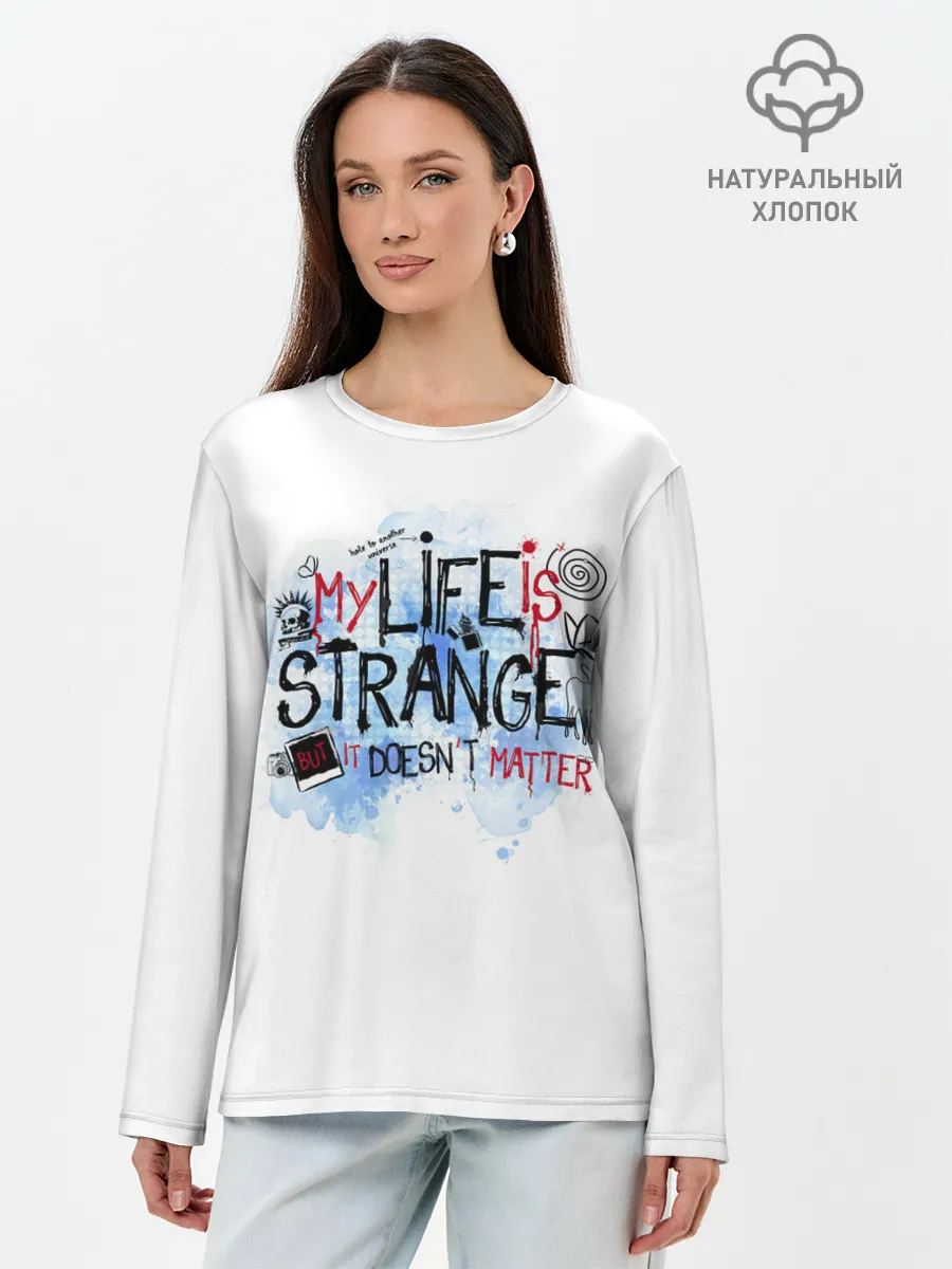 Лонгслив женский. Хлопок / LIFE IS STRANGE