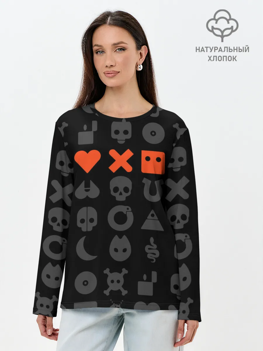 Лонгслив женский. Хлопок / LOVE DEATH ROBOTS | LDR