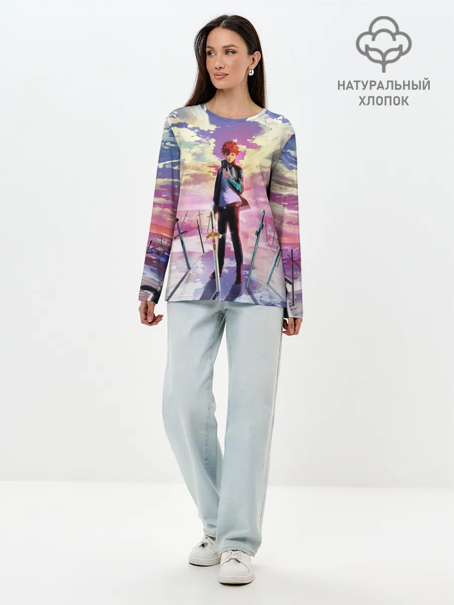 Лонгслив женский. Хлопок / Emiya Shirou