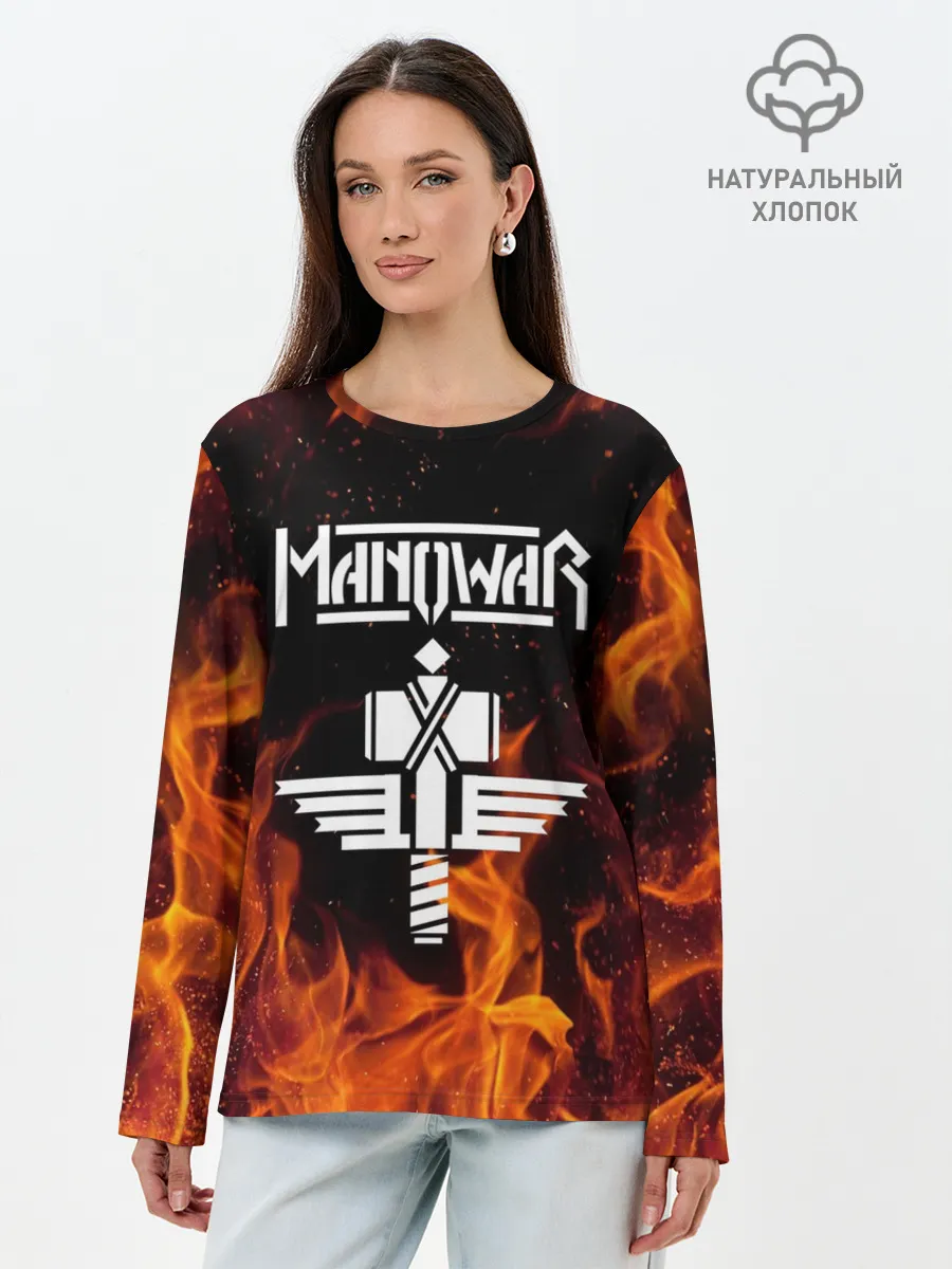 Лонгслив женский. Хлопок / Manowar