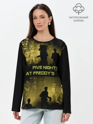 Лонгслив женский. Хлопок / Five Nights at Freddys