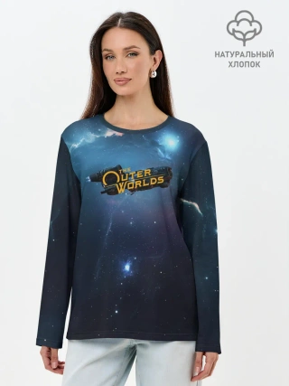 Лонгслив женский. Хлопок / Spaceship