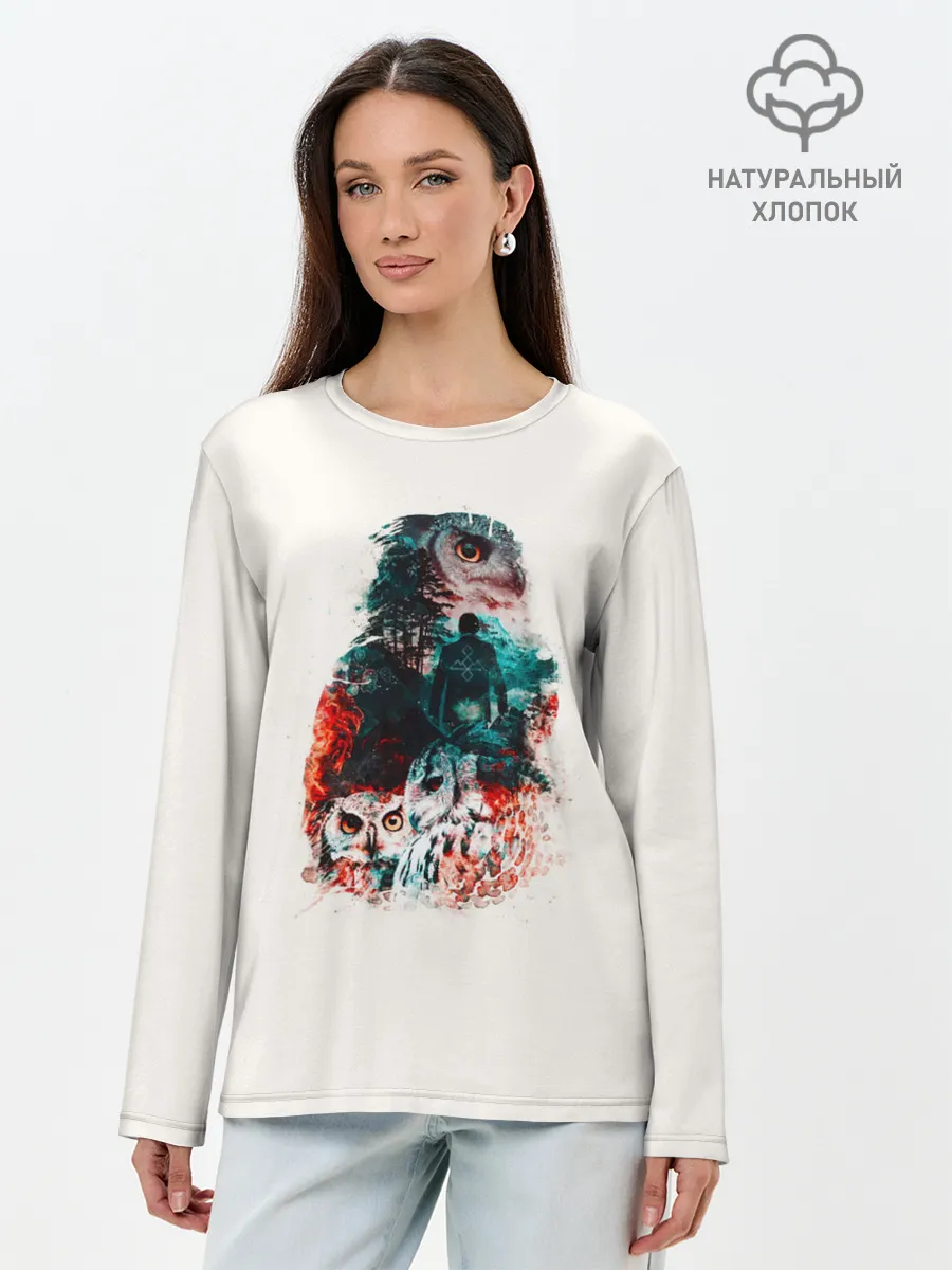 Лонгслив женский. Хлопок / Twin Peaks