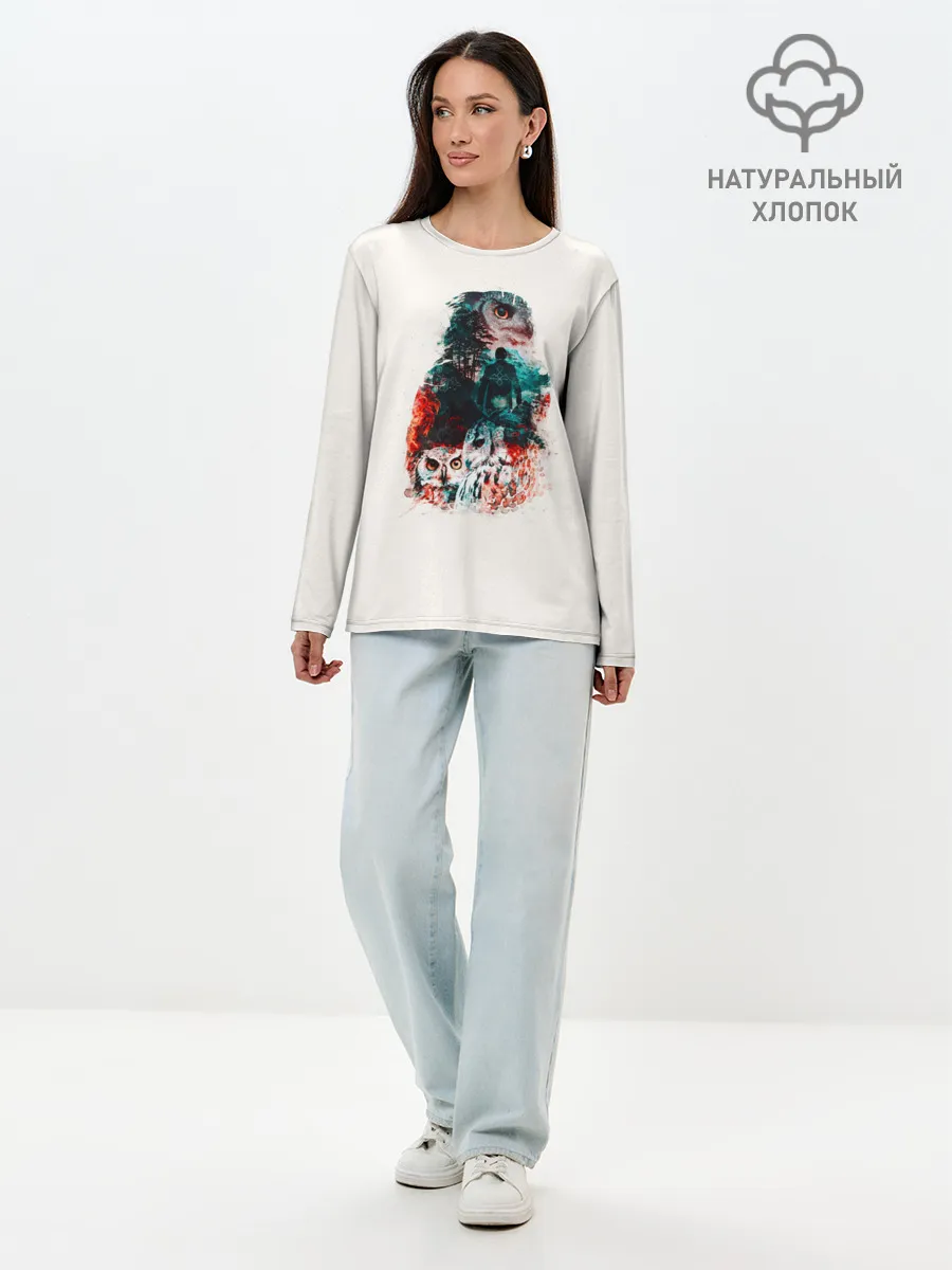 Лонгслив женский. Хлопок / Twin Peaks