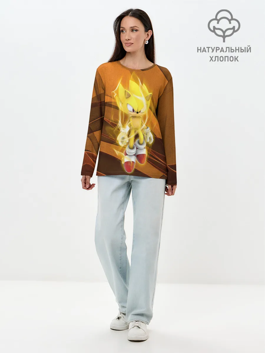 Лонгслив женский. Хлопок / Sonic