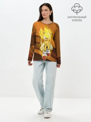 Лонгслив женский. Хлопок / Sonic