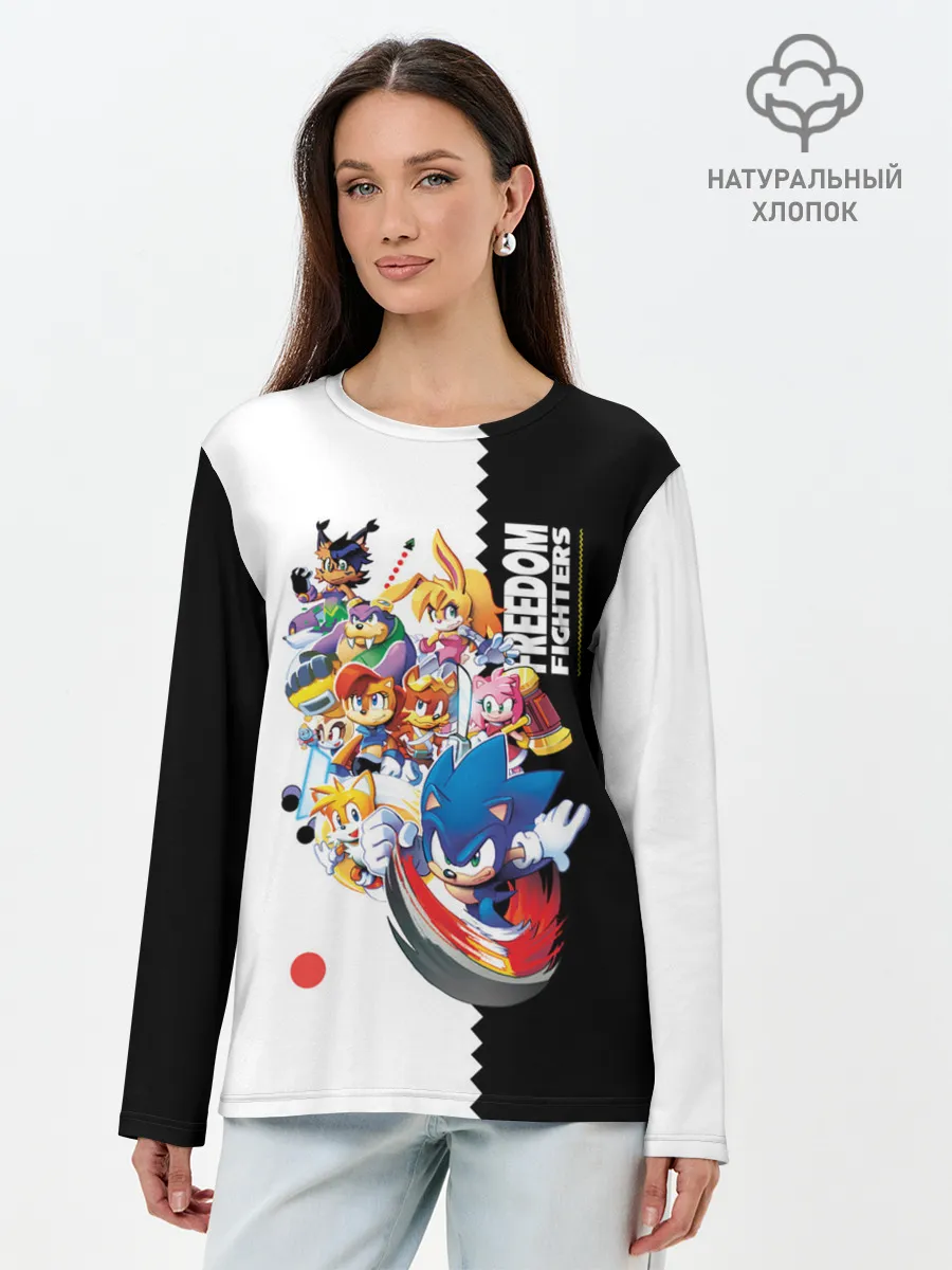 Лонгслив женский. Хлопок / СОНИК