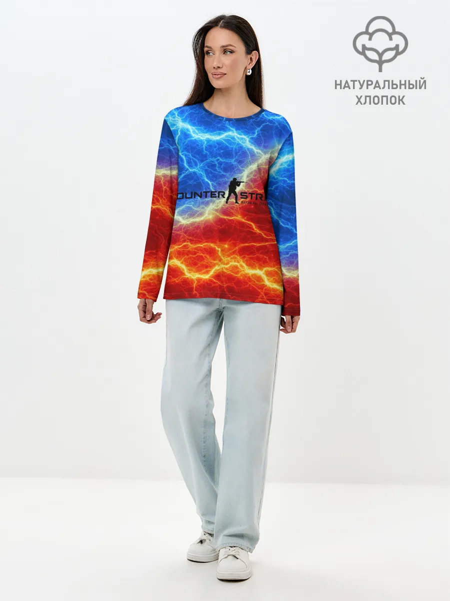 Лонгслив женский. Хлопок / CSGO