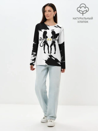 Лонгслив женский. Хлопок / Brazzers