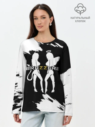 Лонгслив женский. Хлопок / Brazzers