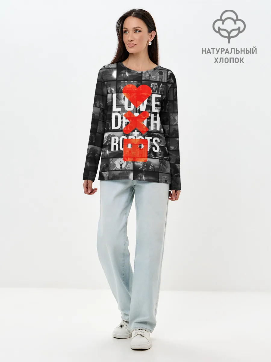 Лонгслив женский. Хлопок / LOVE DEATH ROBOTS