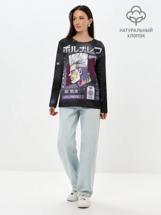 Лонгслив женский. Хлопок / Жан-Пьер Польнарефф