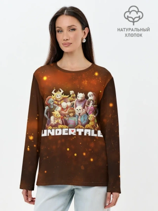 Лонгслив женский. Хлопок / UNDERTALE