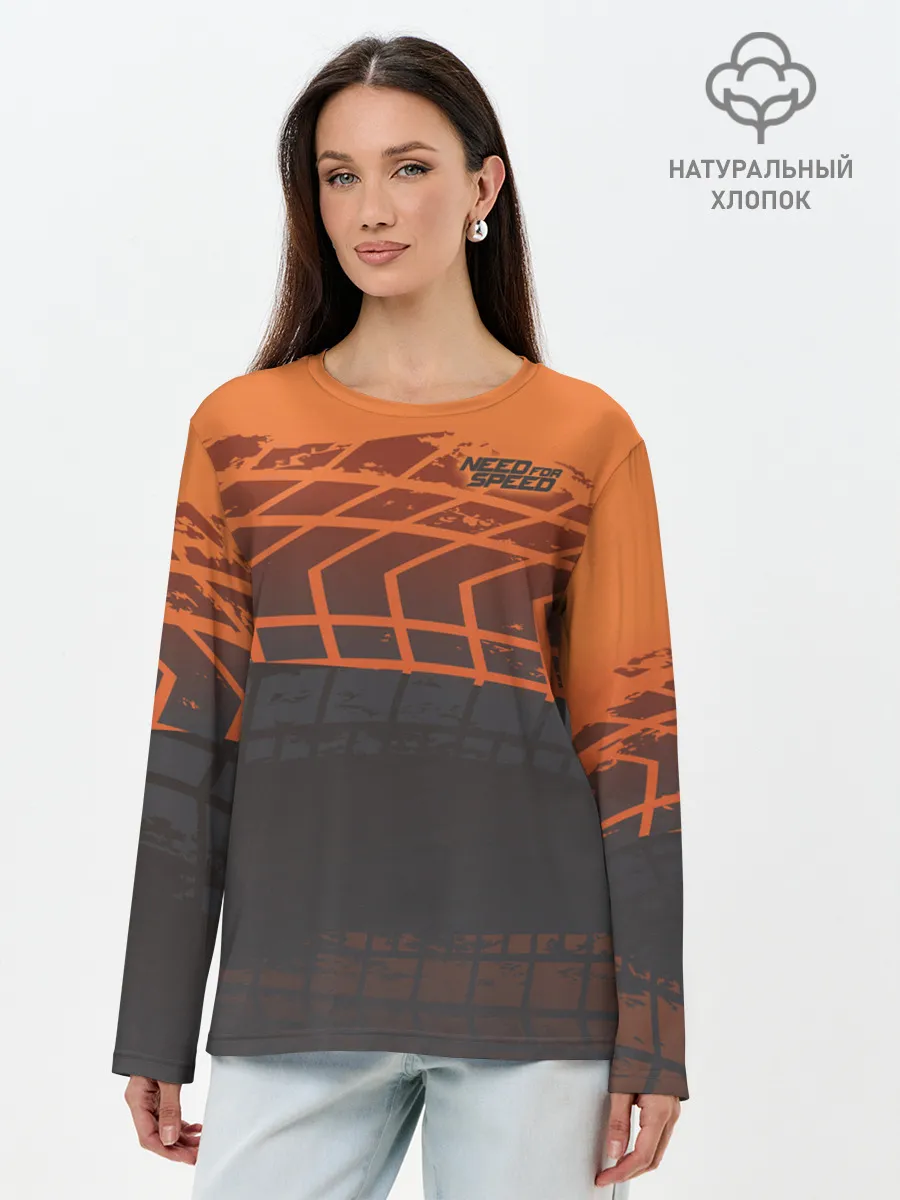 Лонгслив женский. Хлопок / Need for Speed