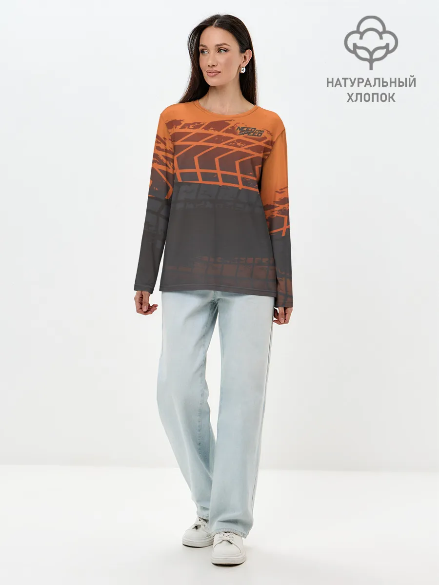 Лонгслив женский. Хлопок / Need for Speed