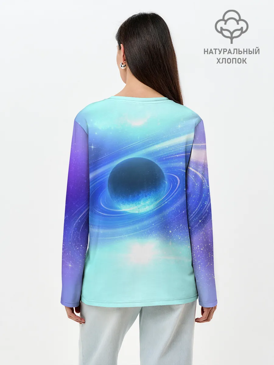 Лонгслив женский. Хлопок / Соник