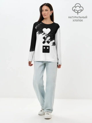 Лонгслив женский. Хлопок / LOVE DEATH ROBOTS | LDR