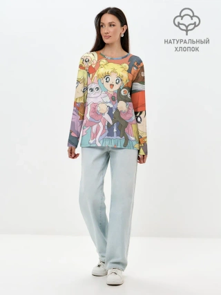 Лонгслив женский. Хлопок / СЕЙЛОР МУН