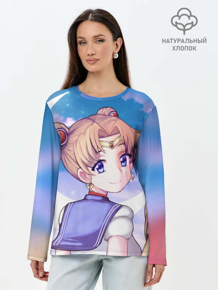 Лонгслив женский. Хлопок / SAILOR MOON