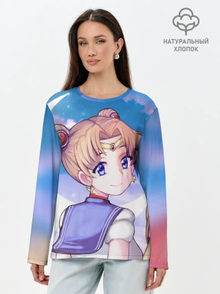 Лонгслив женский. Хлопок / SAILOR MOON