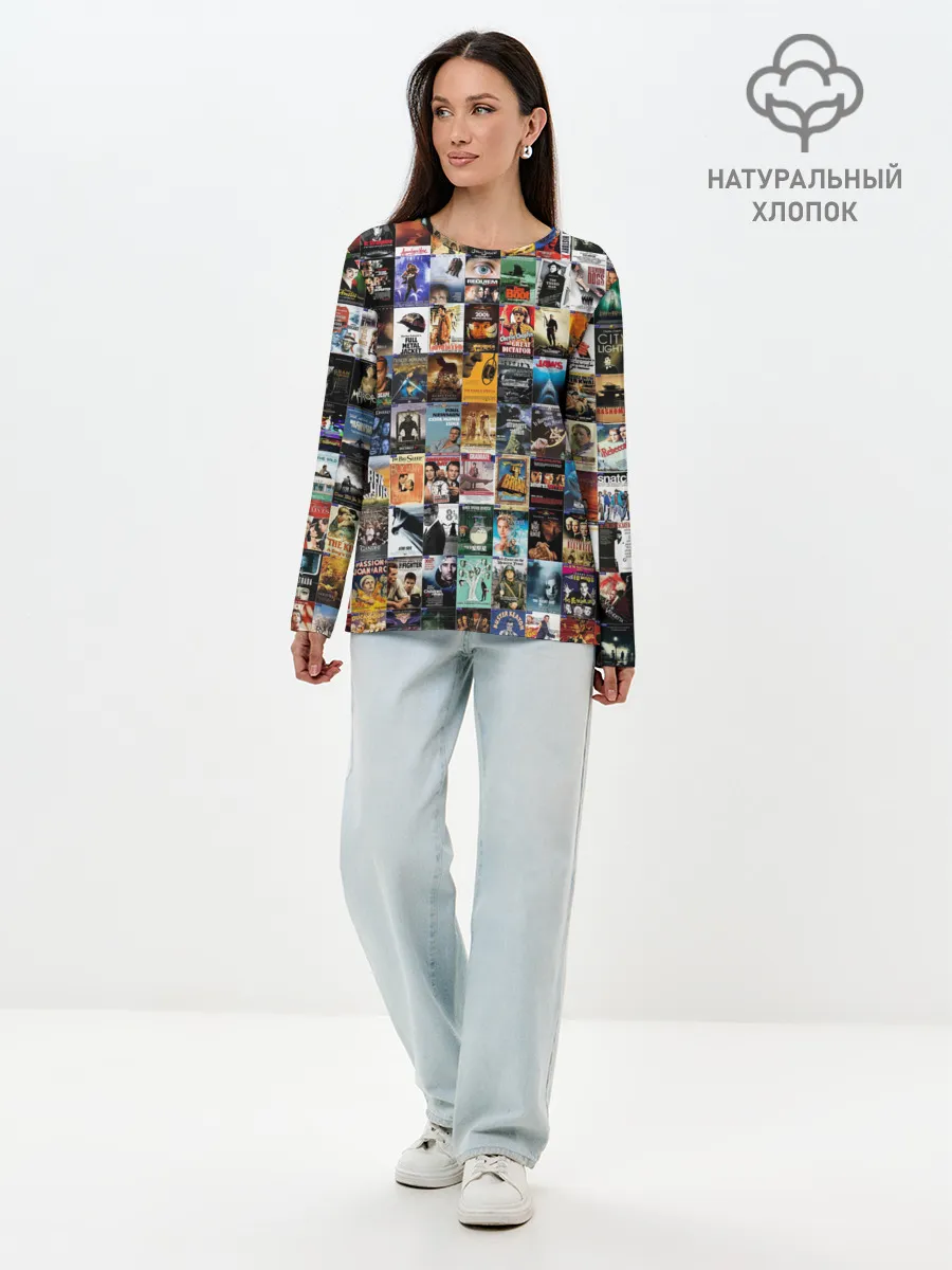 Лонгслив женский. Хлопок / Постеры фильмов