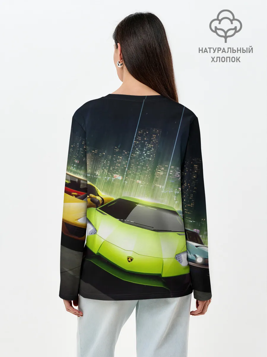 Лонгслив женский. Хлопок / Need for Speed