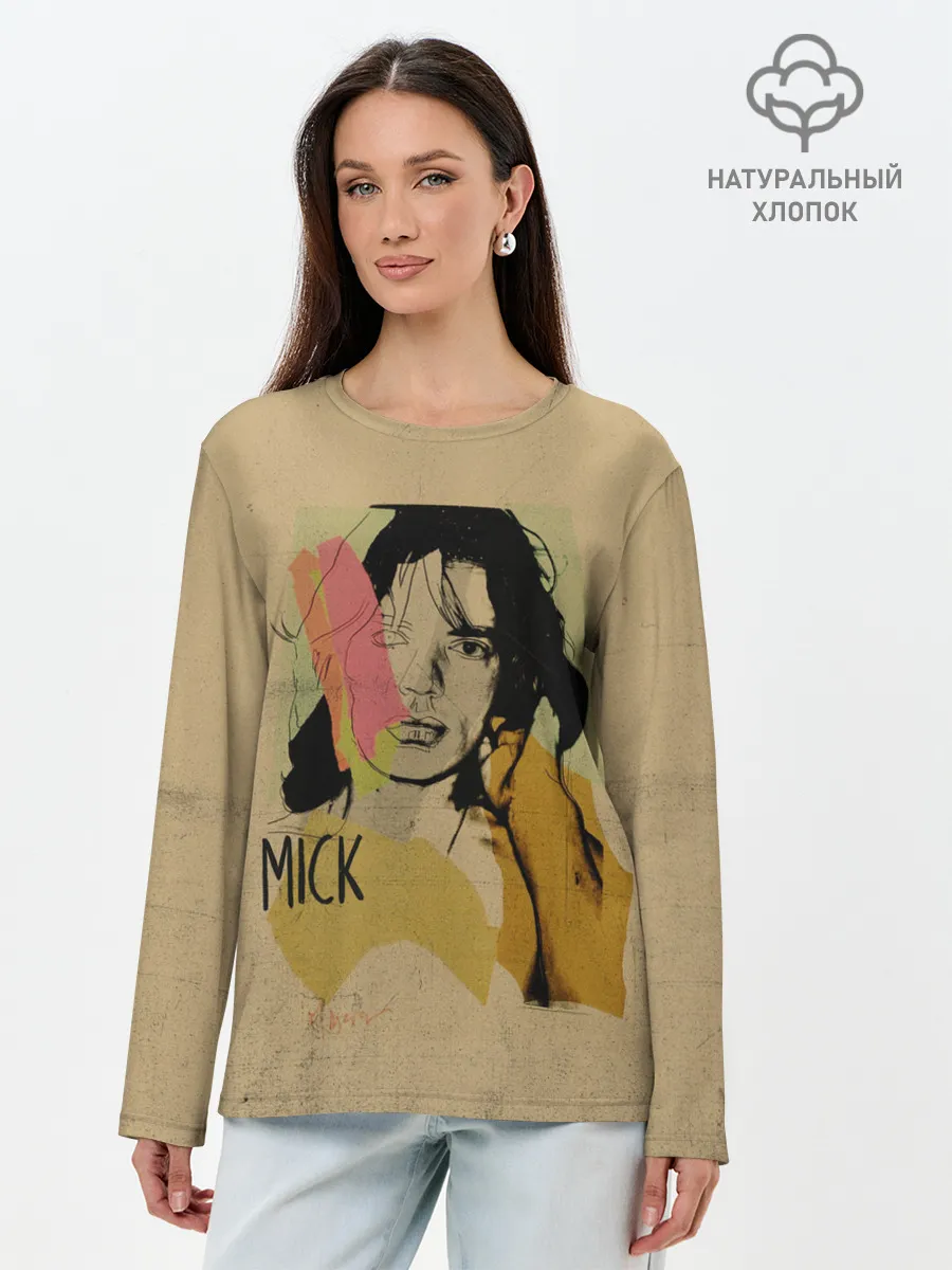 Лонгслив женский. Хлопок / MICK JAGGER