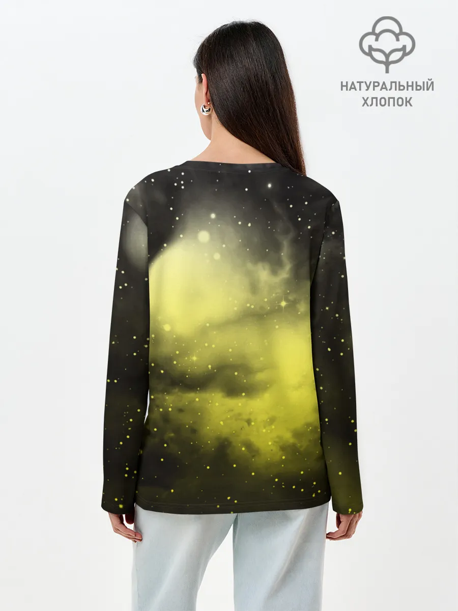 Лонгслив женский. Хлопок / Детектив Пикачу