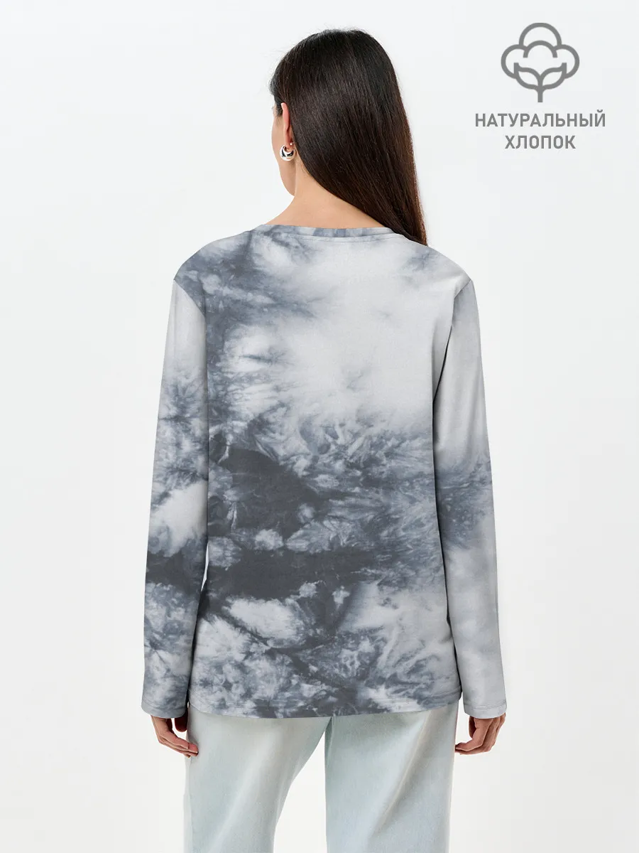 Лонгслив женский. Хлопок / rolling stones