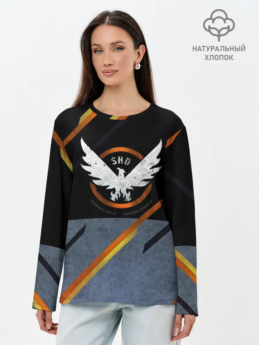 Лонгслив женский. Хлопок / Extremis Malis